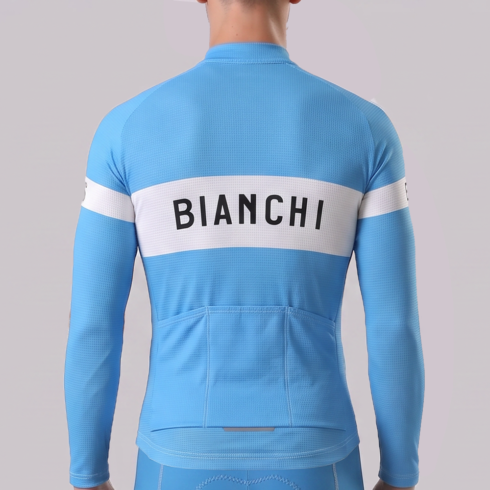 UCI BOOS Bianchi Long Sleeves Cycling Jersey