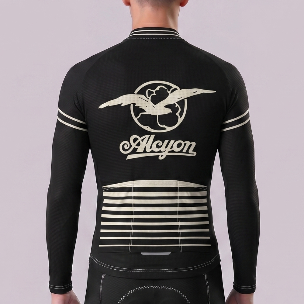 Alcyom Fleece Long Cycling Jersey