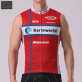 United State Red Windproof Sleeveless Cycling Jersey