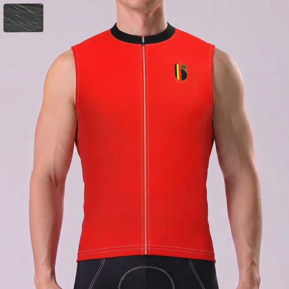 Belgium leon Windproof Sleeveless Cycling Jersey