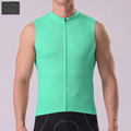 Fluorescent Green Windproof Sleeveless Cycling Jersey