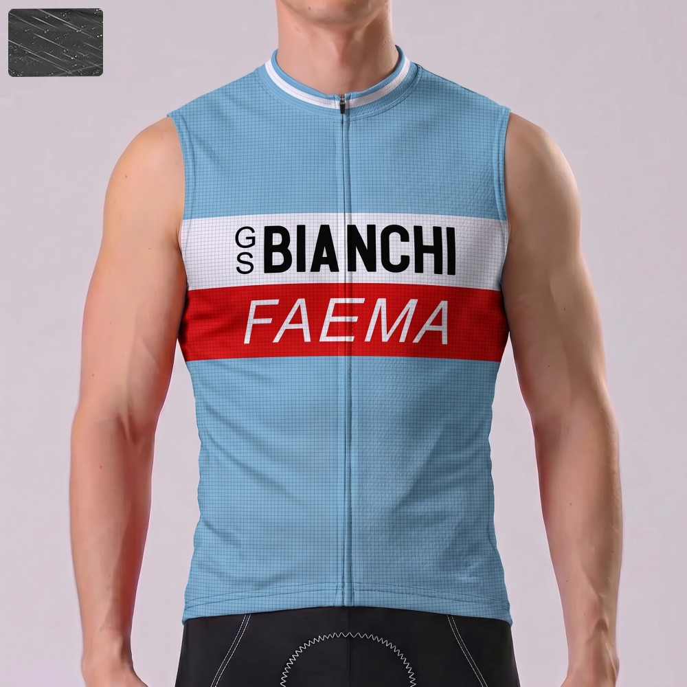 Bianchi FAEMA Windproof Sleeveless Cycling Jersey