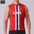 United States Windproof Sleeveless Cycling Jersey