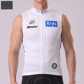 Tour de France white Windproof Sleeveless Cycling Jersey