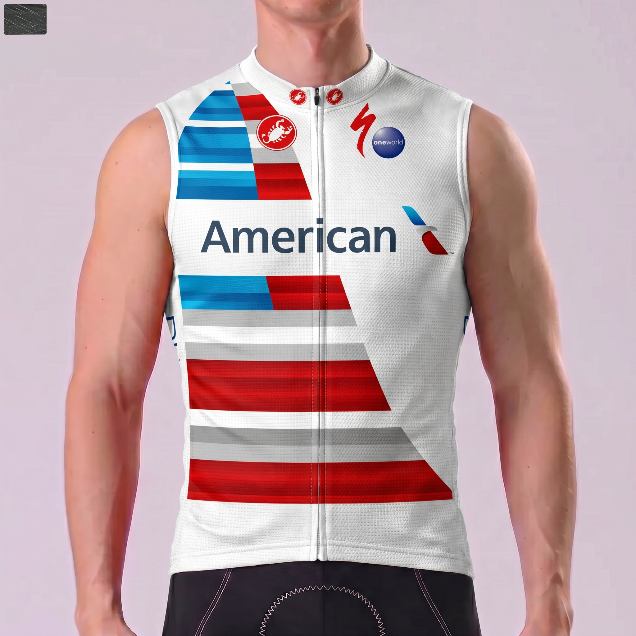 AMERICAN Windproof Sleeveless Cycling Jersey