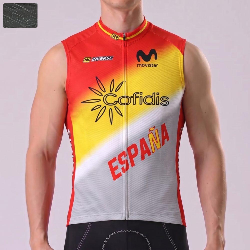 ESPANA movistar Windproof Sleeveless Cycling Jersey
