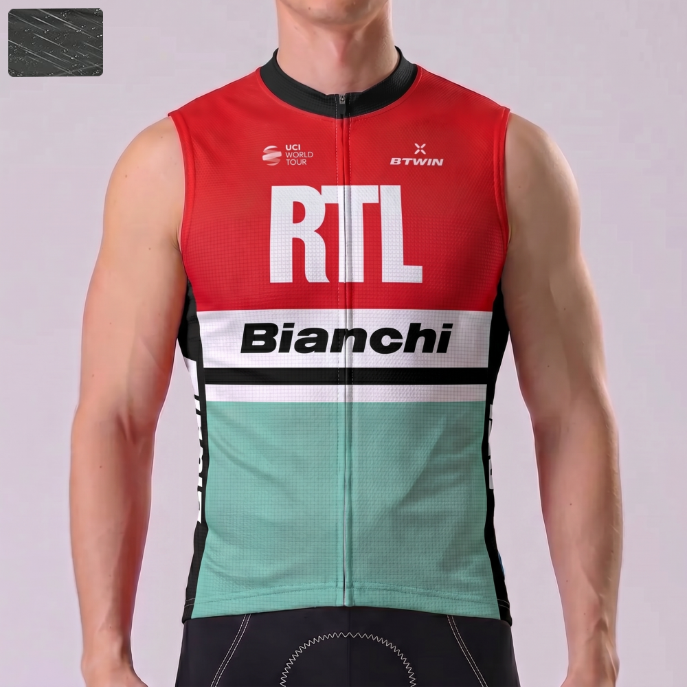 RTL Bianchi Windproof Sleeveless Cycling Jersey