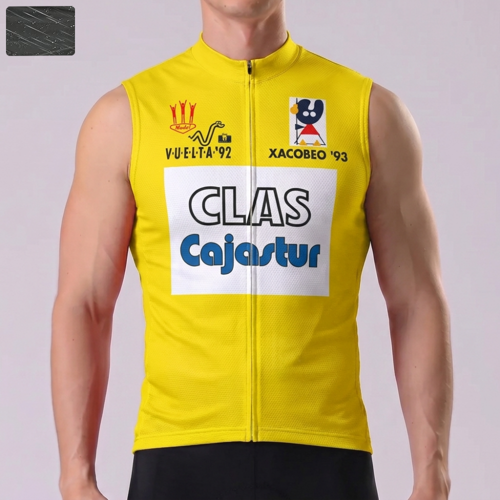 1992 CLAS Cajastur Windproof Sleeveless Cycling Jersey