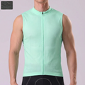 Macaron Green Windproof Sleeveless Cycling Jersey
