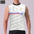 France Stripes Windproof Sleeveless Cycling Jersey