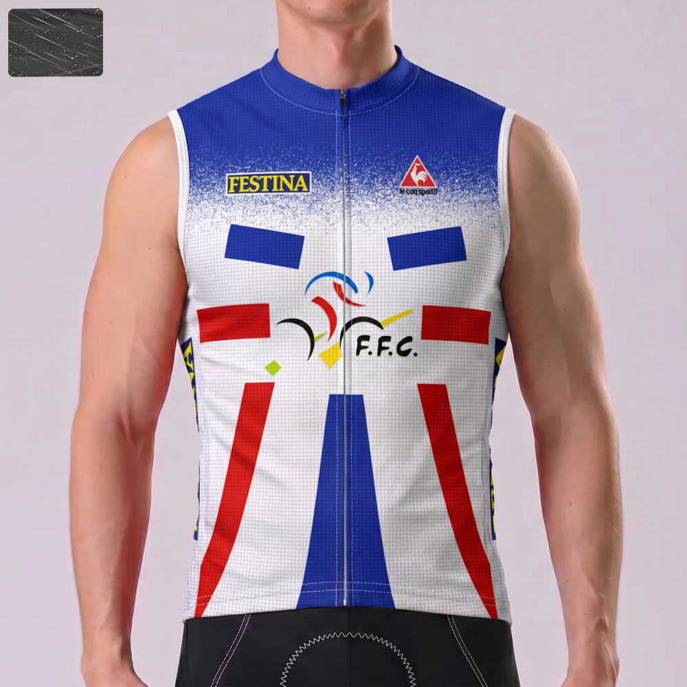 1994 France Windproof Sleeveless Cycling Jersey