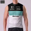 Leopard Bianchi Windproof Sleeveless Cycling Jersey