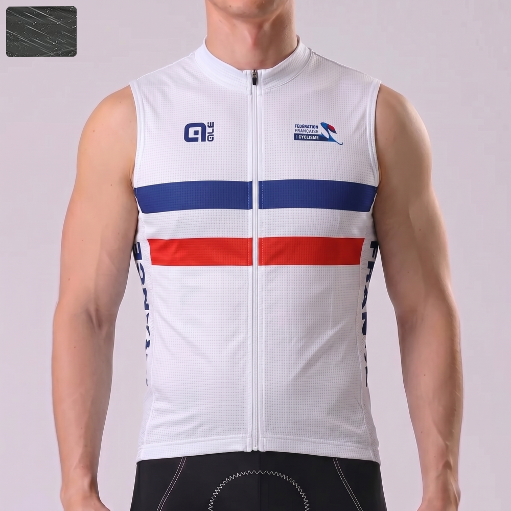 France ALE Windproof Sleeveless Cycling Jersey