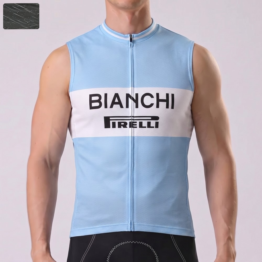 Bianchi PIRELLI Windproof Sleeveless Cycling Jersey