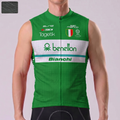 Benetton Bianchi Windproof Sleeveless Cycling Jersey