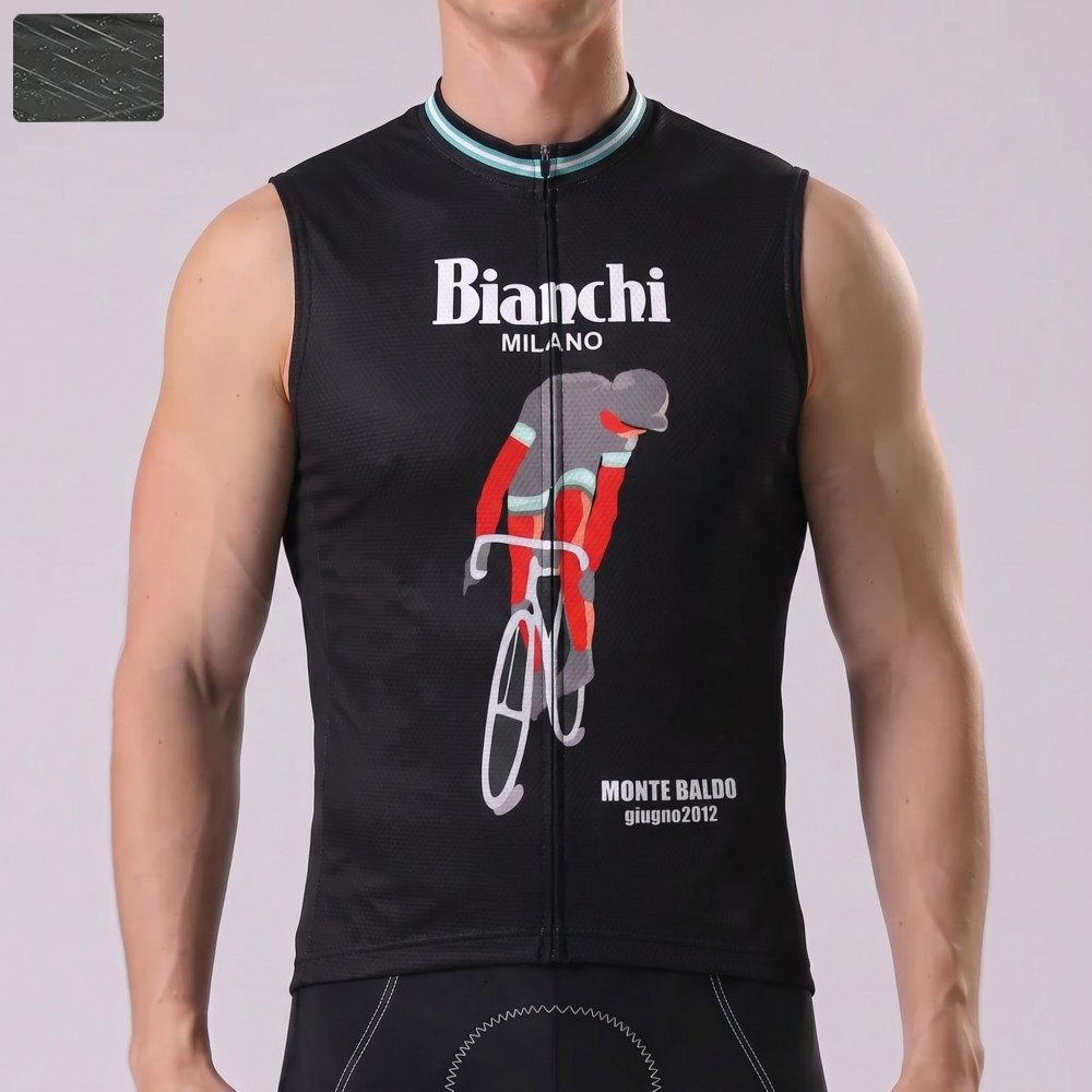 Rider Bianchi Windproof Sleeveless Cycling Jersey