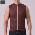 Dark Coffee Color  Windproof Sleeveless Cycling Jersey