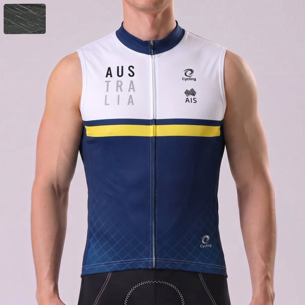 2018 Australia Windproof Sleeveless Cycling Jersey