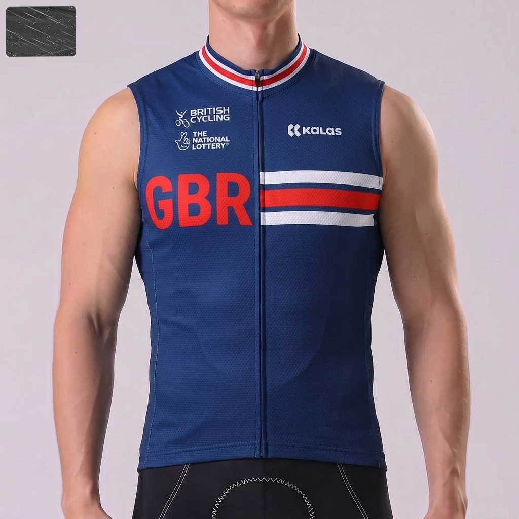 GBR Windproof Sleeveless Cycling Jersey