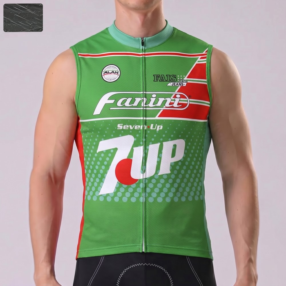 7UP Windproof Sleeveless Cycling Jersey