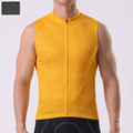 Orange Windproof Sleeveless Cycling Jersey