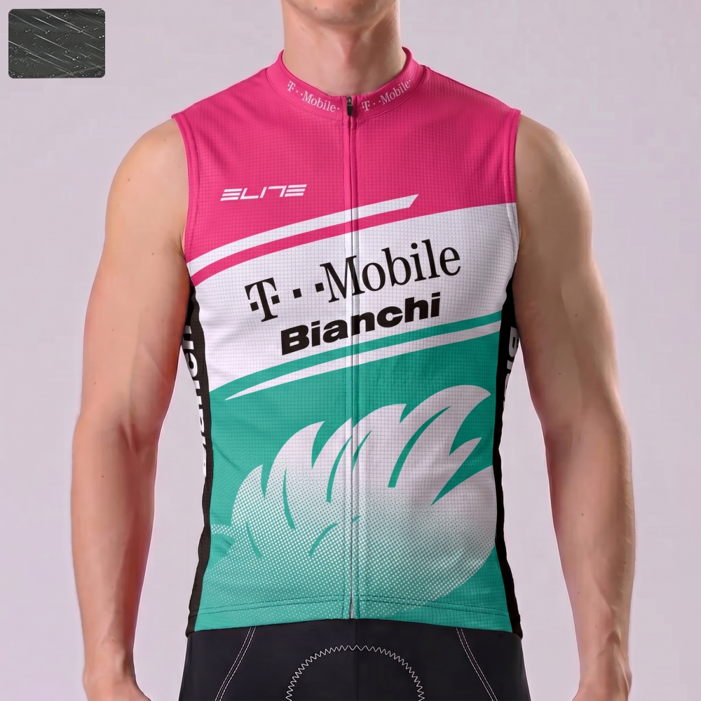 T-Mobile Bianchi Windproof Sleeveless Cycling Jersey