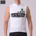 White MOLTENI Windproof Sleeveless Cycling Jersey