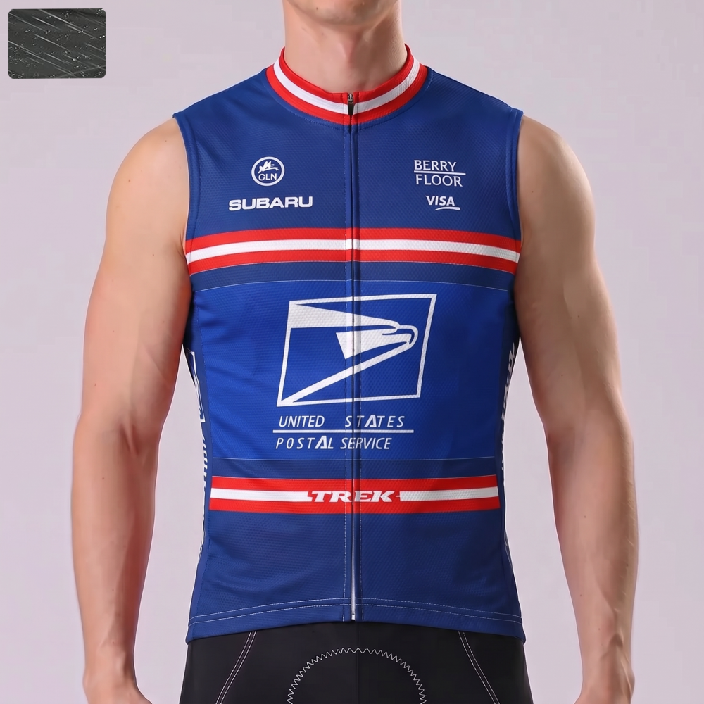 United States Postal Service Windproof Sleeveless Cycling Jersey
