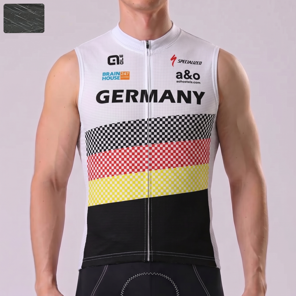 Germany Windproof Sleeveless Cycling Jersey
