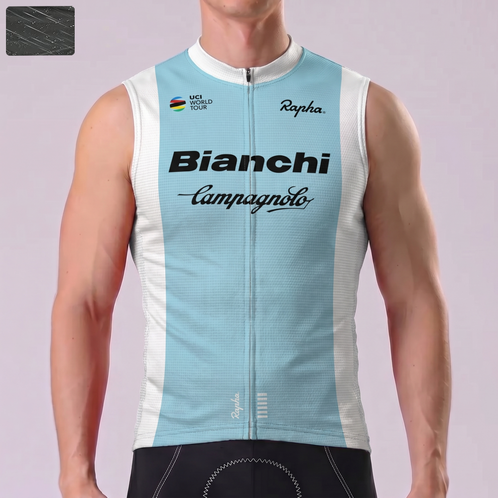 Rapha Bianchi Windproof Sleeveless Cycling Jersey