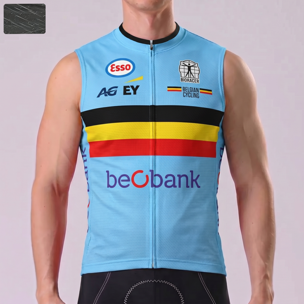 2024 Belgium Windproof Sleeveless Cycling Jersey