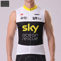 Sky Ocean Rescue Windproof Sleeveless Cycling Jersey