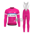 2005 Pink Long Sleeves Cycling Kits