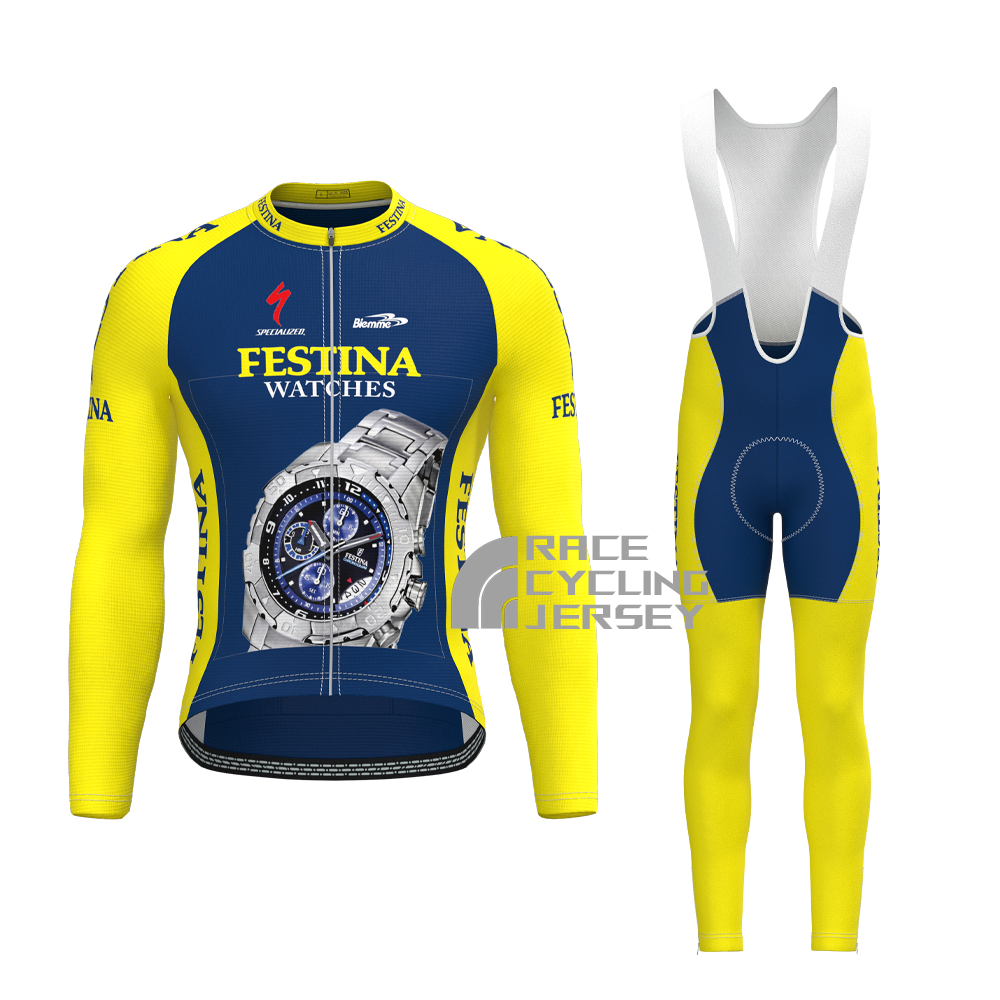 1999 Festina Long Sleeves Cycling Kits