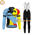 Belgium Fleece Long Sleeves Cycling Kits