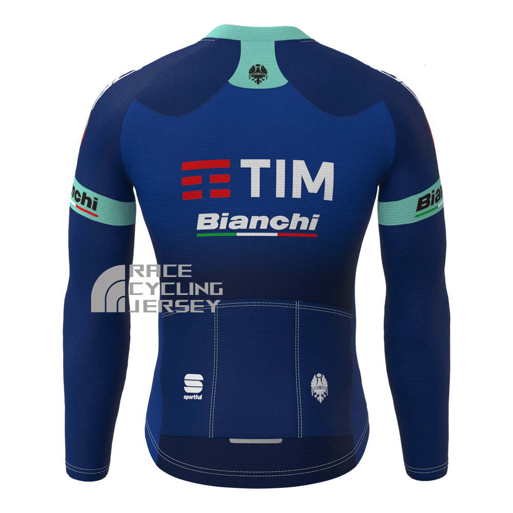 TIM Bianchi Fleece Long Cycling Jersey