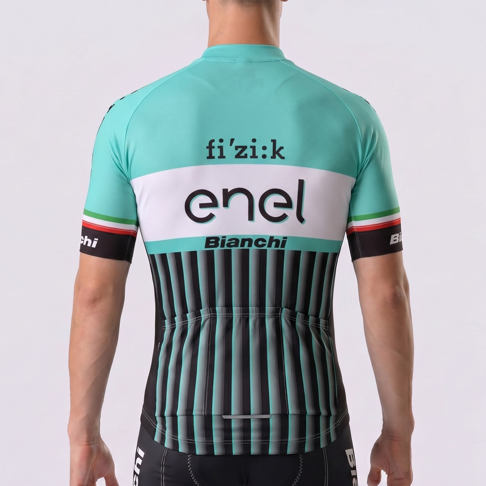 ENEL Bianchi Short Sleeves Cycling Jersey