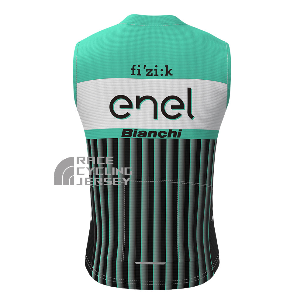 ENEL Bianchi Fleece Sleeveless Cycling Jersey