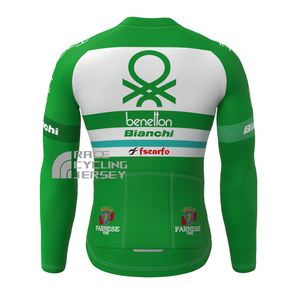 Benetton Bianchi Fleece Long Cycling Jersey