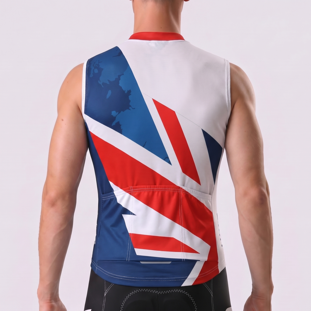 2017 United Kingdom Sleeveless Cycling Jersey