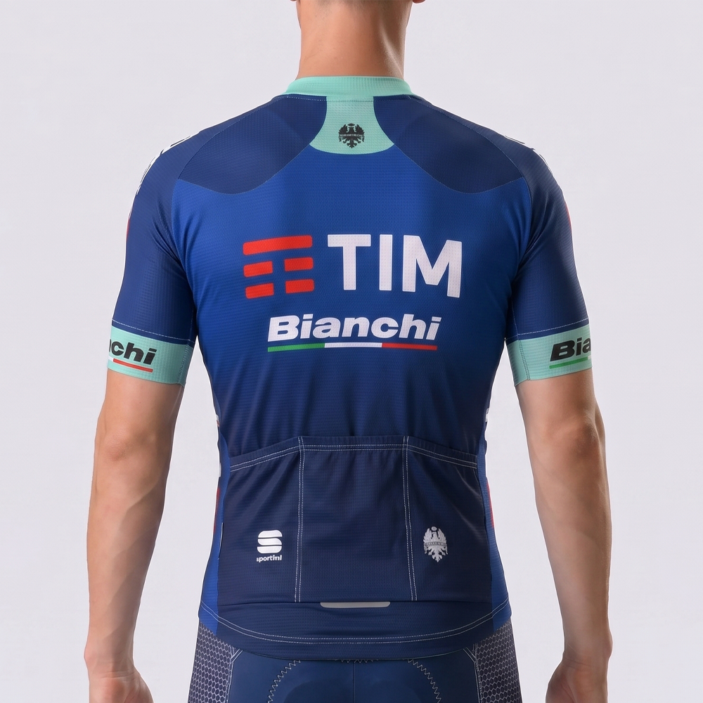 TIM Bianchi Short Sleeves Cycling Jersey