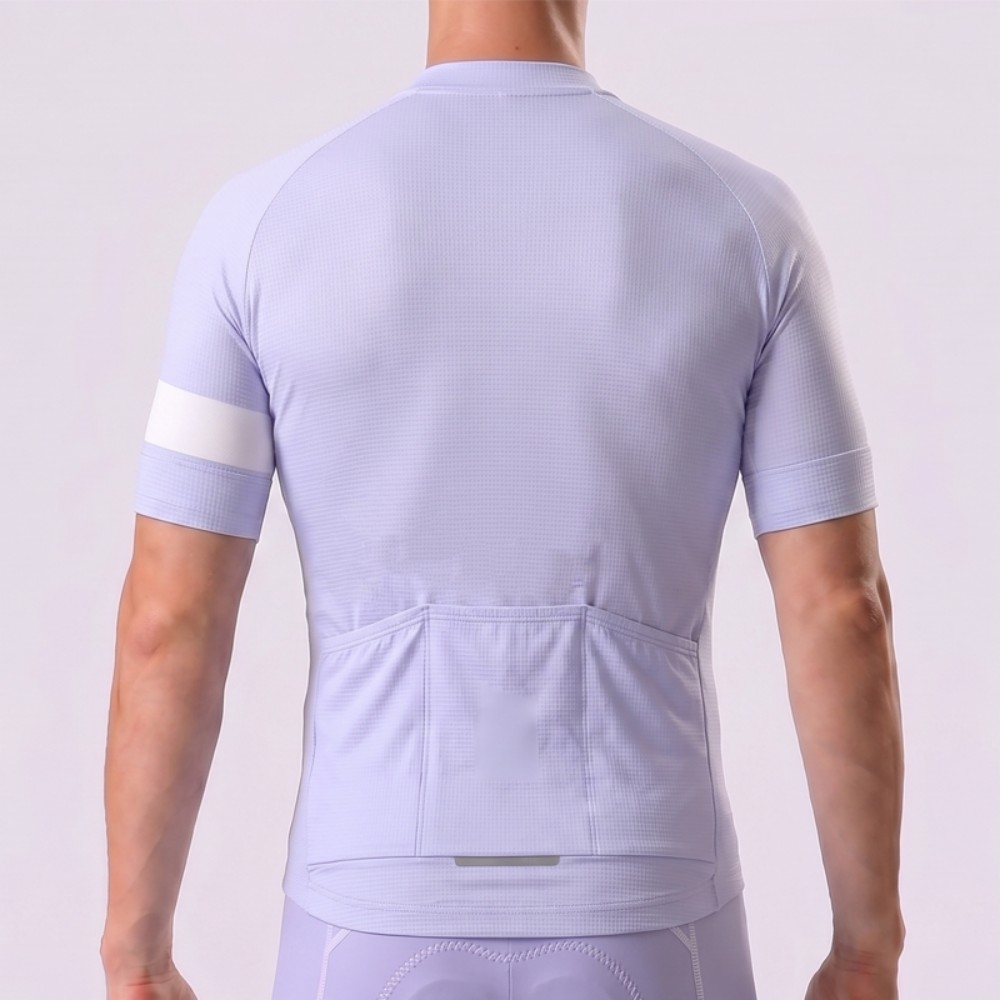 Violet Short Sleeves Cycling Jersey