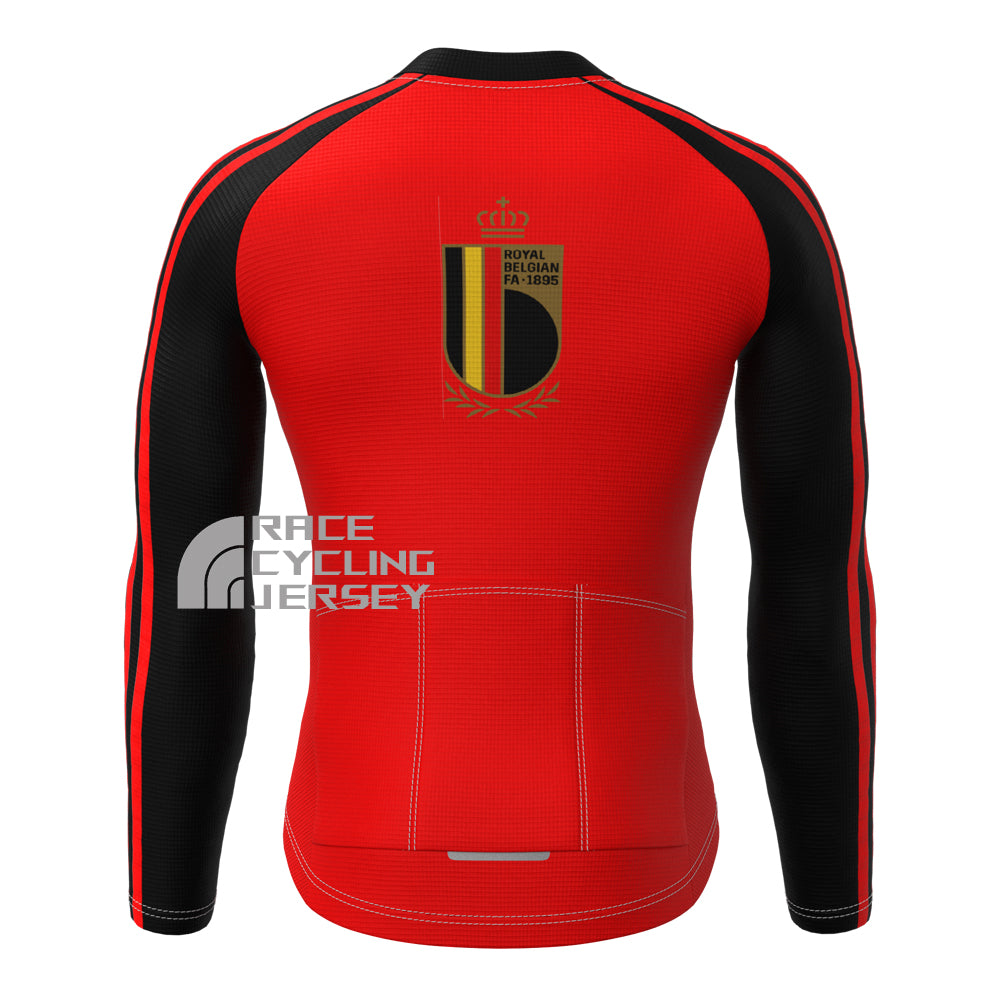 Belgium leon Fleece Long Cycling Jersey