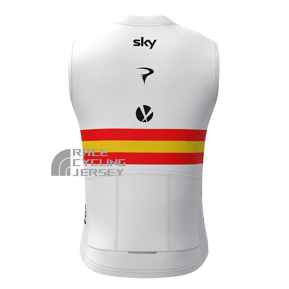 2016 Sky Rapha Fleece Sleeveless Cycling Jersey