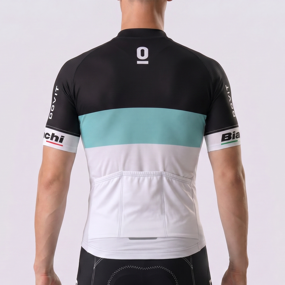 Leopard Bianchi Short Sleeves Cycling Jersey