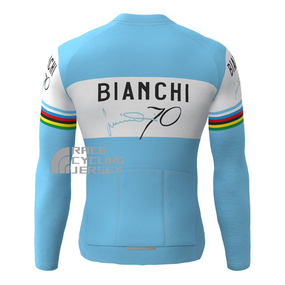 70 Bianchi Fleece Long Cycling Jersey