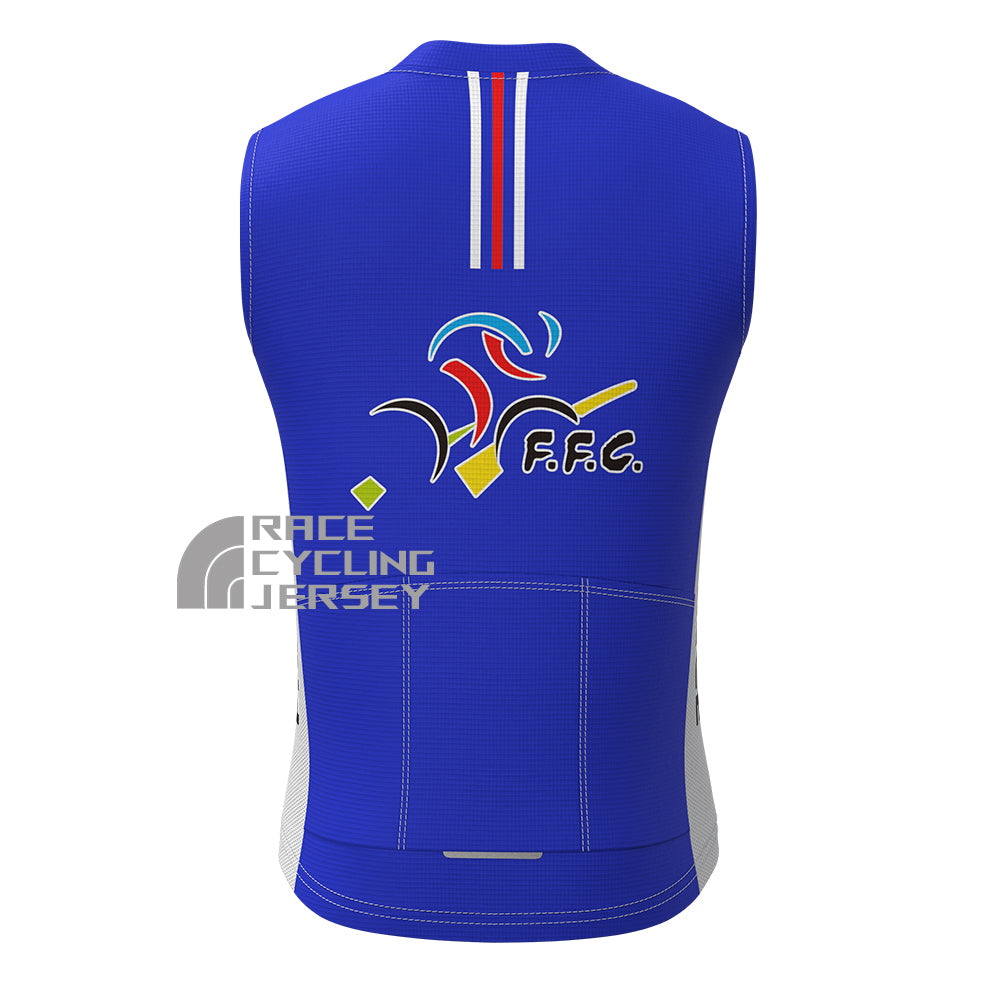 2003 France Fleece Sleeveless Cycling Jersey