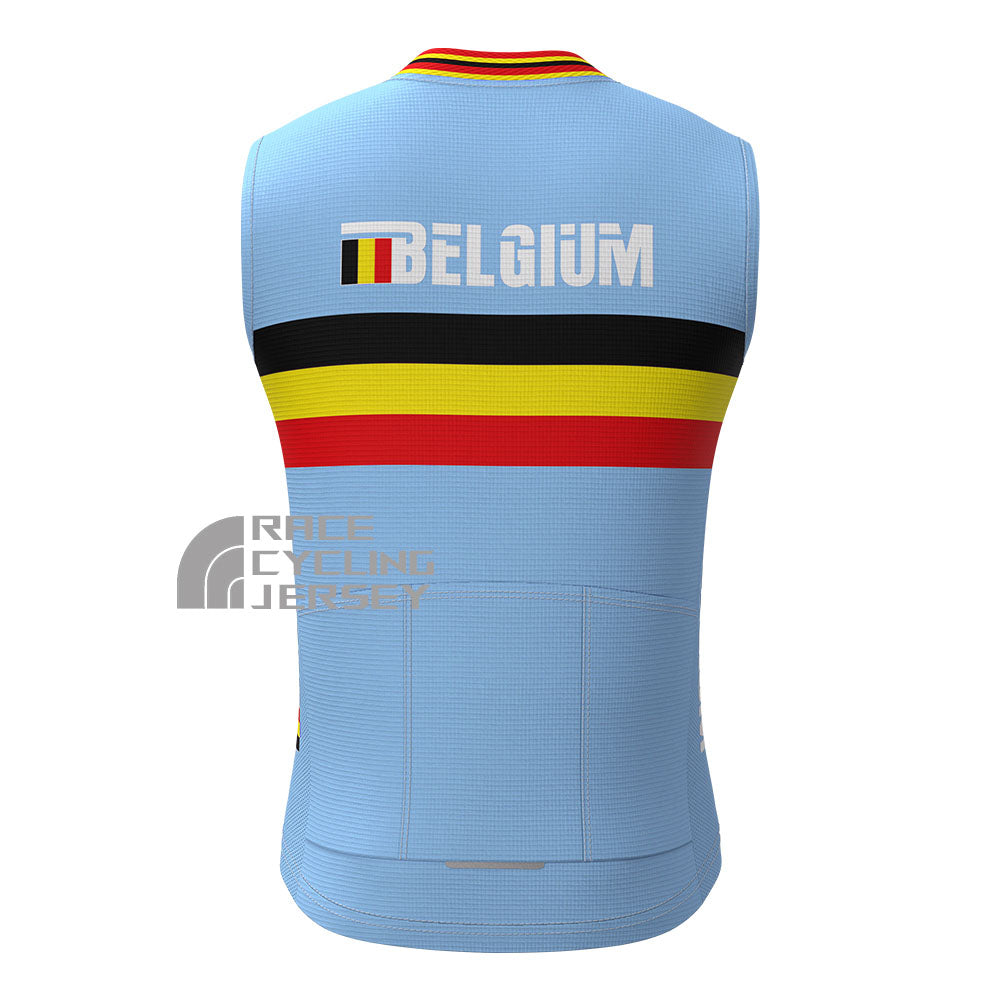 2016 Belgium Fleece Sleeveless Cycling Jersey