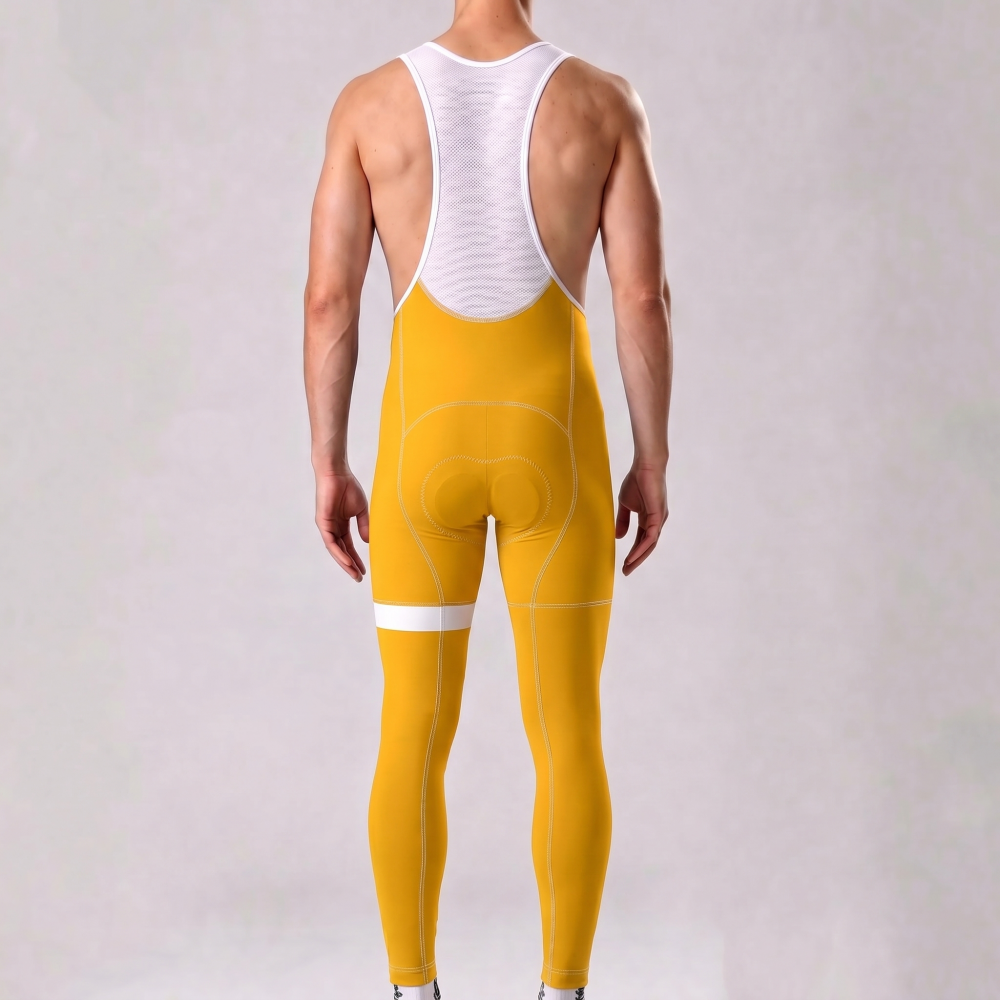 Orange Bib Cycling Pants