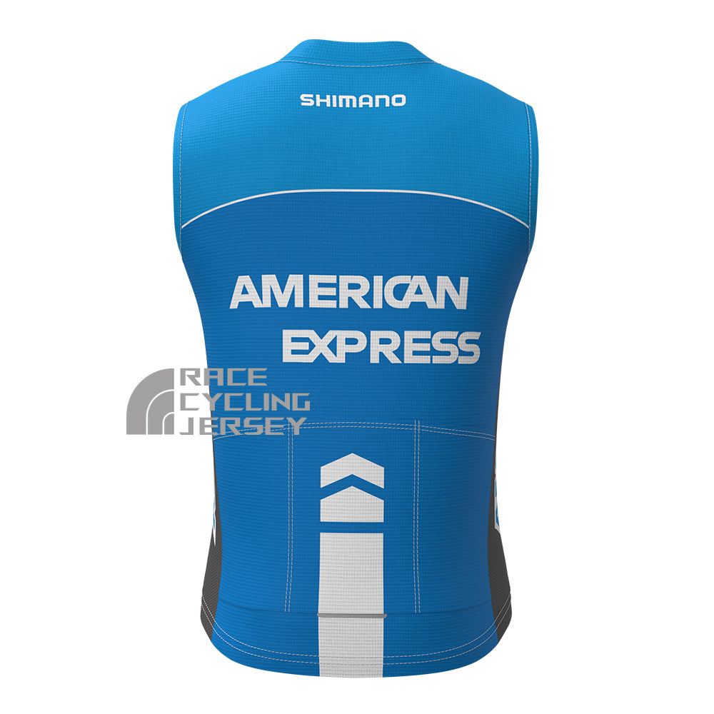 USA AMEX  Fleece Sleeveless Cycling Jersey